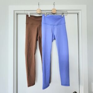 ARITZIA LOT - TNA ACTION RIBBED ATMOSPHERE LEGGINGS